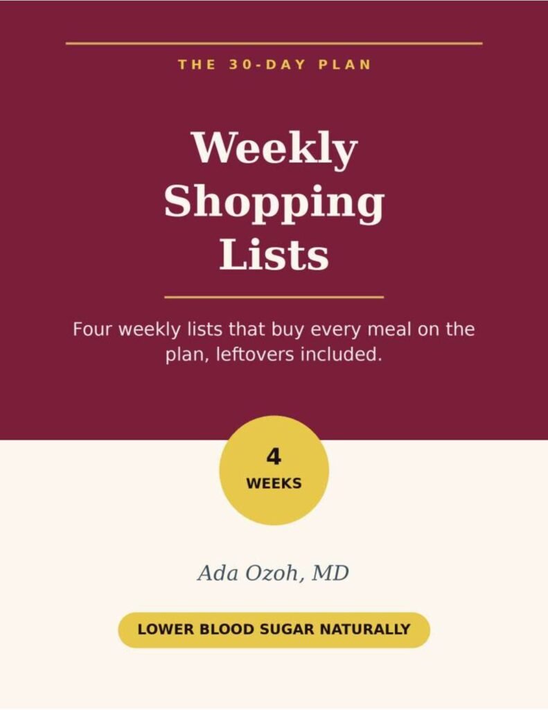 30 Day Blood Sugar Plan
